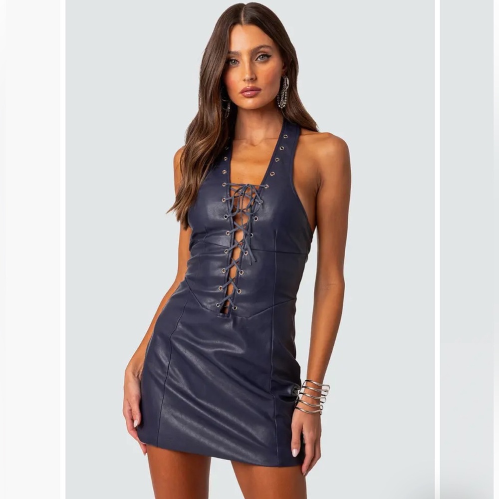 Edikted Lace-Up Dress